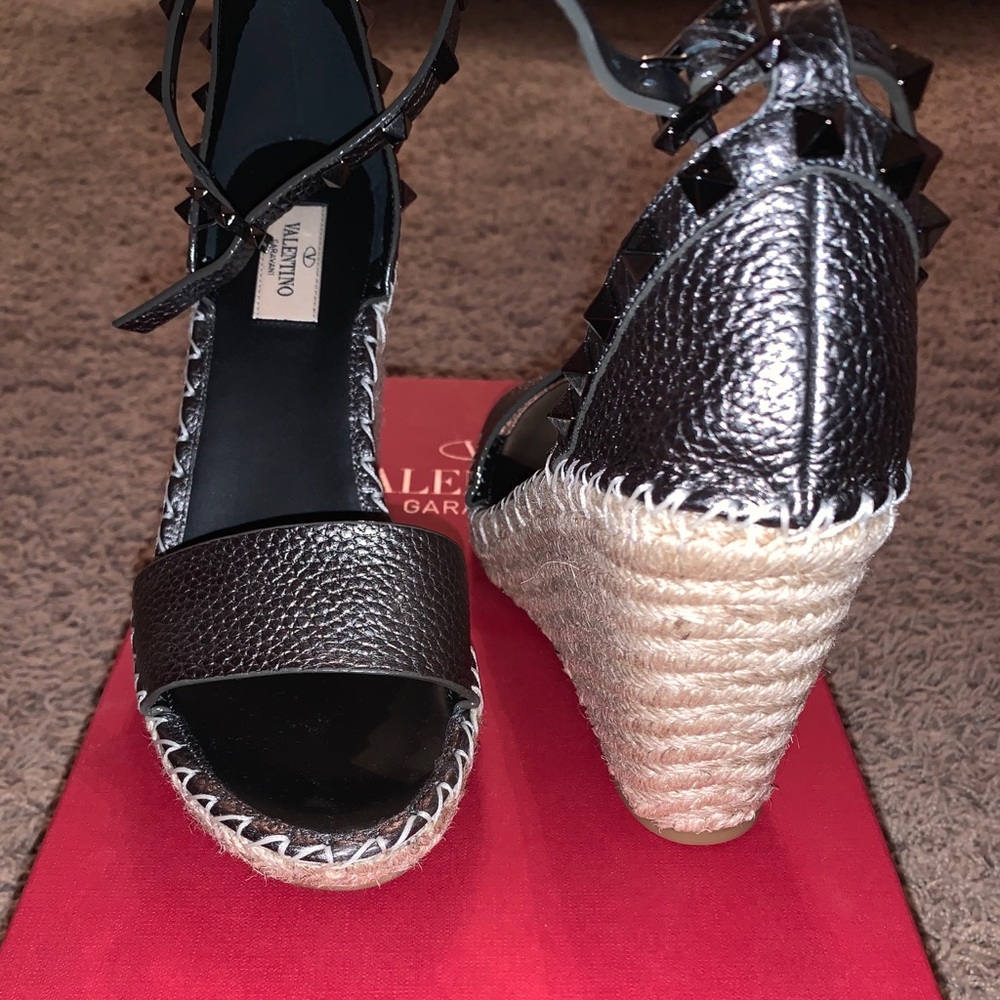 Rockstud Espadrille Wedge